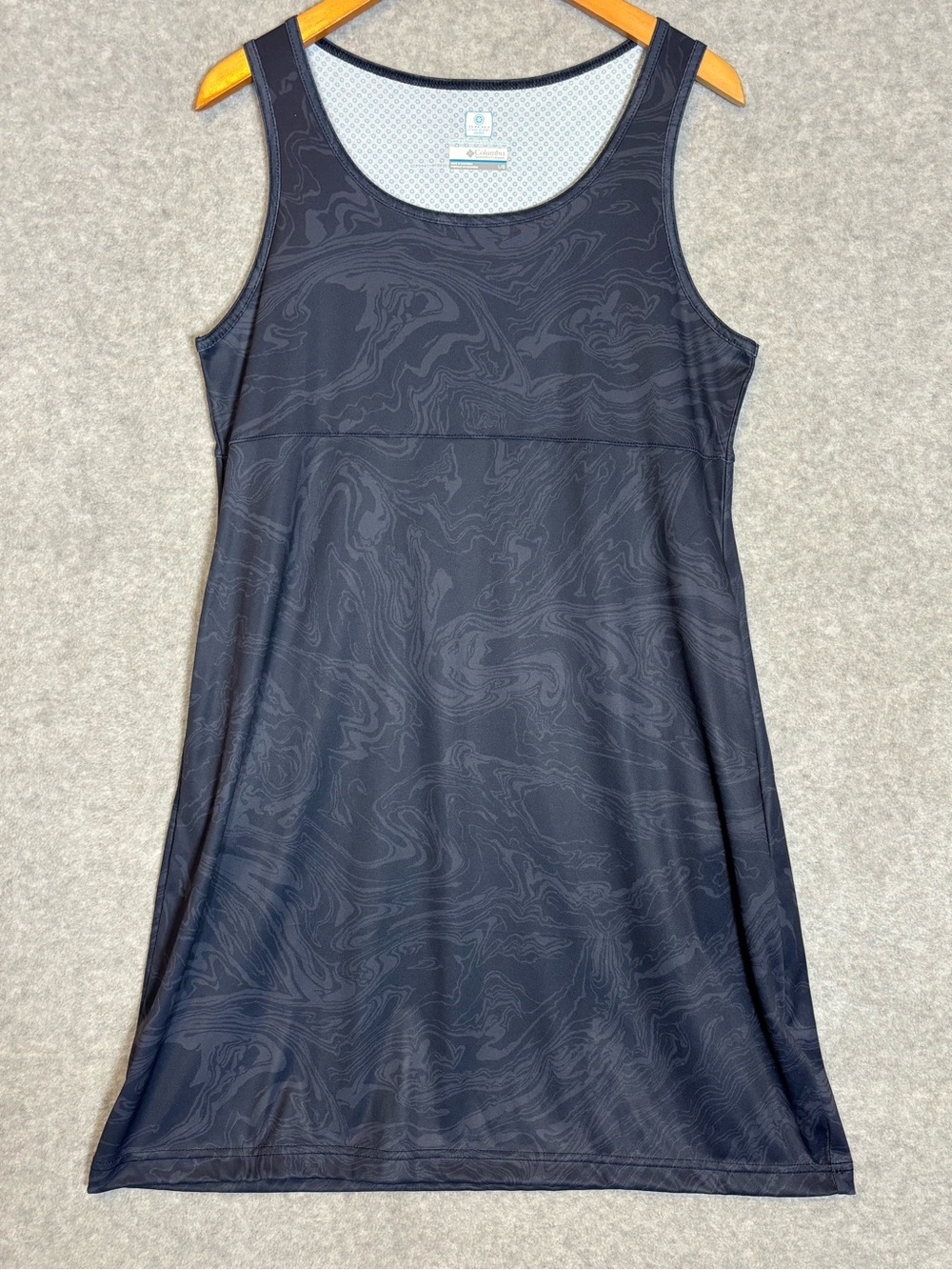 Columbia PFG Freezer III Dress Activewear Tank Dress-Navy-Women Size Large